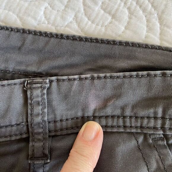 Style & Co Charcoal Gray Cropped Utility Pants Size 4 Cotton Blend - Picture 11 of 11
